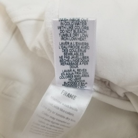 FRAME Denim 25 "Le Bell" White Crop Jeans #LCB403 - Picture 10 of 10